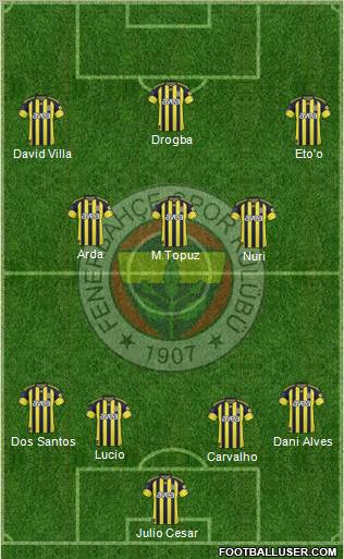 Fenerbahçe SK Formation 2011