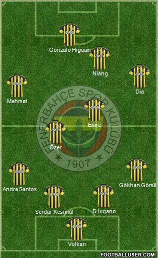 Fenerbahçe SK Formation 2011