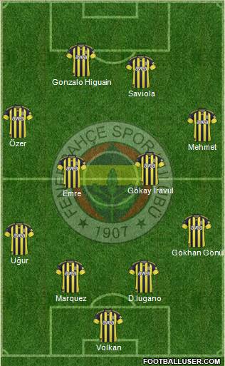 Fenerbahçe SK Formation 2011