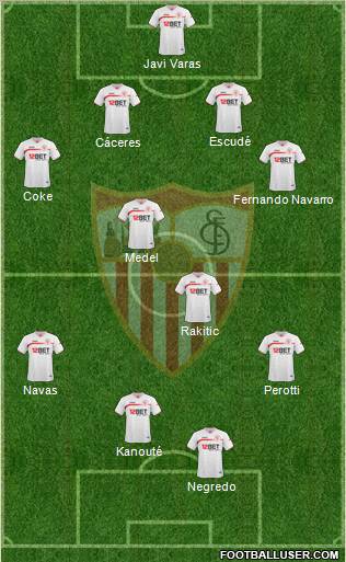 Sevilla F.C., S.A.D. Formation 2011