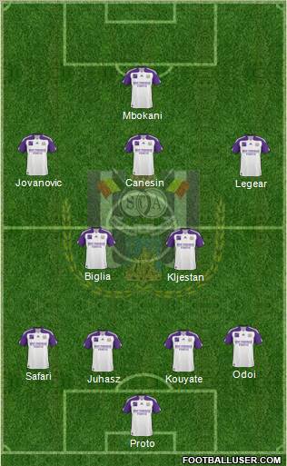 RSC Anderlecht Formation 2011