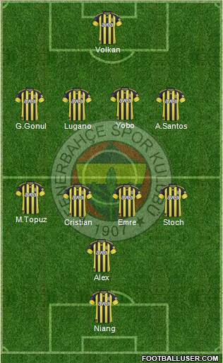 Fenerbahçe SK Formation 2011