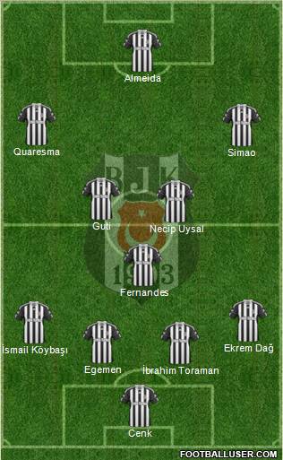 Besiktas JK Formation 2011