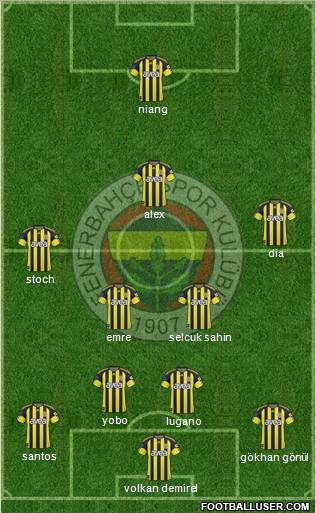Fenerbahçe SK Formation 2011