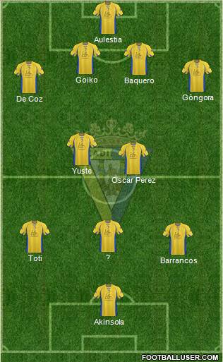 Cádiz C.F., S.A.D. Formation 2011