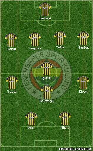 Fenerbahçe SK Formation 2011