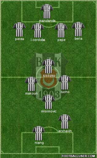 Besiktas JK Formation 2011