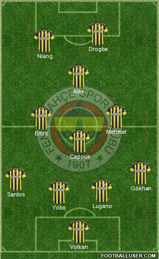 Fenerbahçe SK Formation 2011