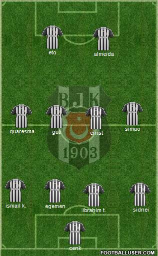 Besiktas JK Formation 2011