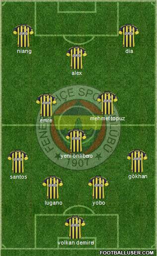 Fenerbahçe SK Formation 2011
