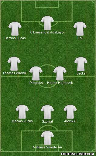 Pro Evolution Soccer Team Formation 2011