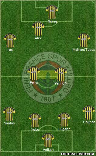 Fenerbahçe SK Formation 2011