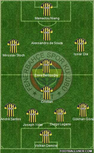 Fenerbahçe SK Formation 2011