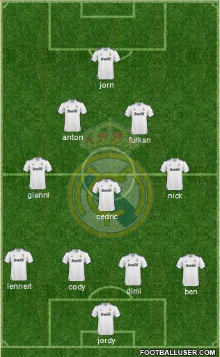 Real Madrid C.F. Formation 2011