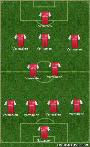 Arsenal Formation 2011