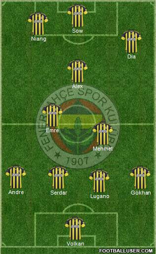 Fenerbahçe SK Formation 2011