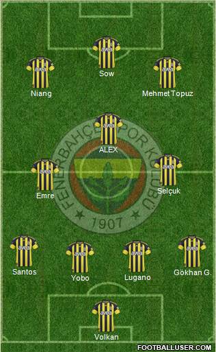 Fenerbahçe SK Formation 2011