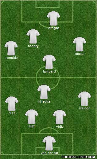 Pro Evolution Soccer Team Formation 2011