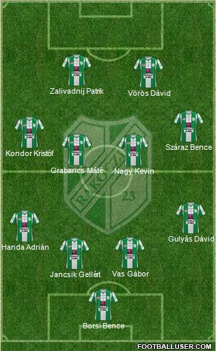 Kaposvári Rákóczi FC Formation 2011
