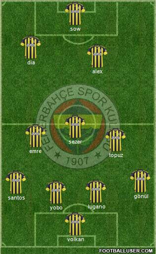 Fenerbahçe SK Formation 2011