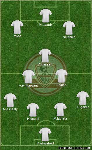 Zamalek Sporting Club Formation 2011