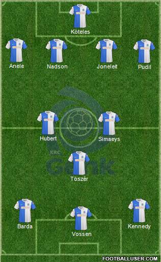 K Racing Club Genk football formation