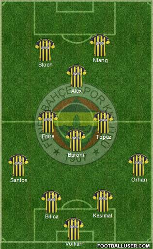 Fenerbahçe SK Formation 2011