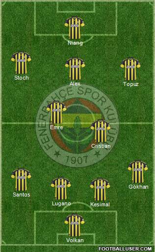 Fenerbahçe SK Formation 2011