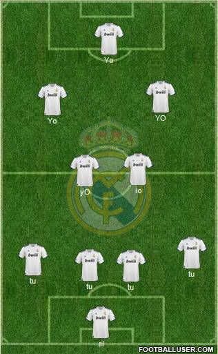 Real Madrid C.F. Formation 2011