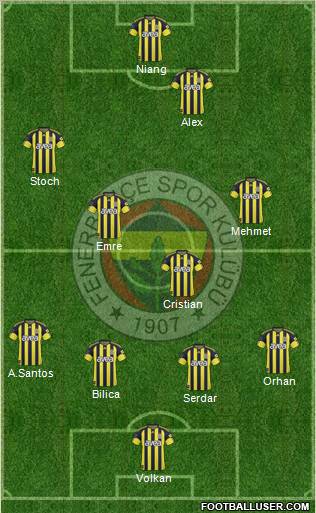 Fenerbahçe SK Formation 2011