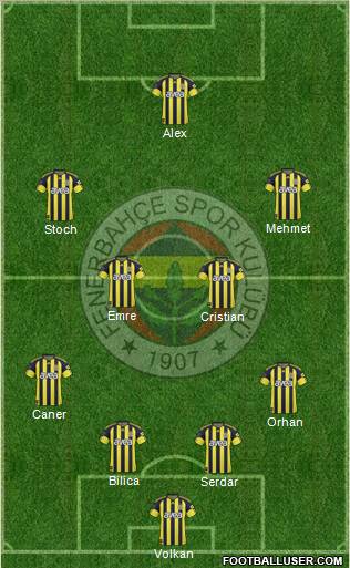 Fenerbahçe SK Formation 2011