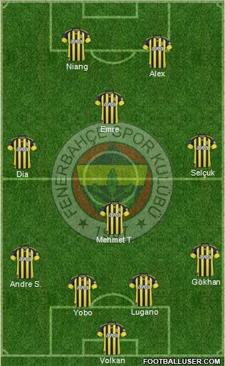 Fenerbahçe SK Formation 2011