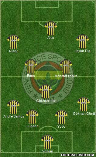 Fenerbahçe SK Formation 2011