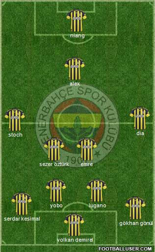 Fenerbahçe SK Formation 2011