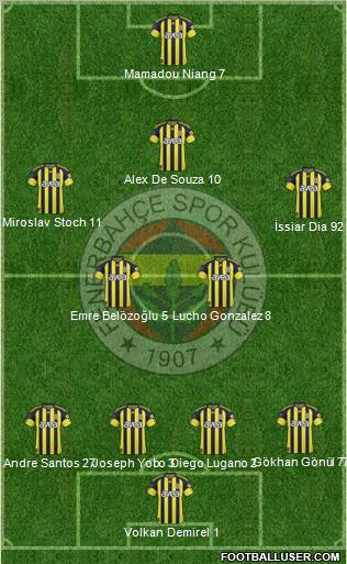 Fenerbahçe SK Formation 2011