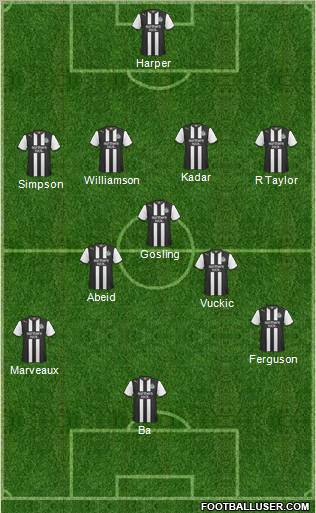 Newcastle United Formation 2011