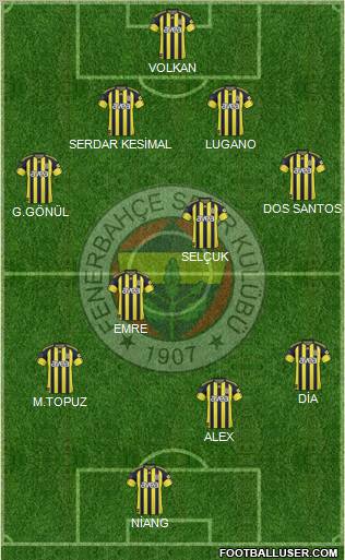 Fenerbahçe SK Formation 2011