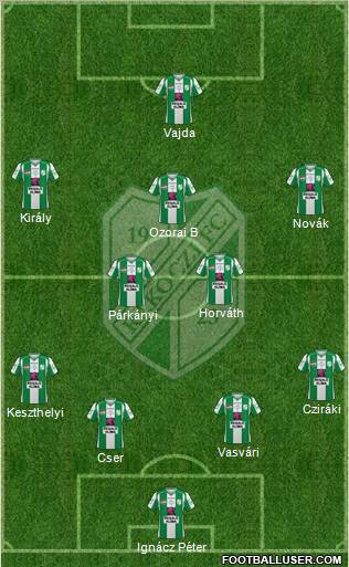 Kaposvári Rákóczi FC Formation 2011