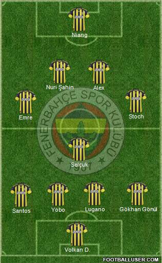 Fenerbahçe SK Formation 2011