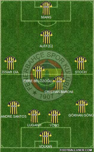 Fenerbahçe SK Formation 2011