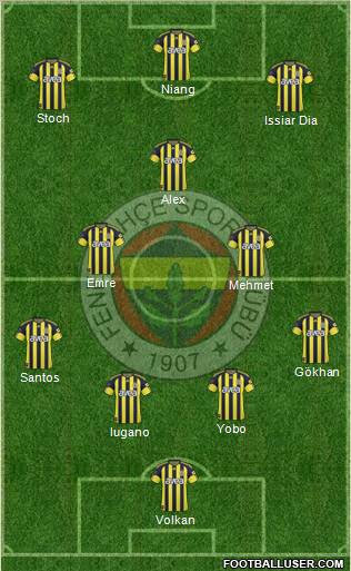 Fenerbahçe SK Formation 2011