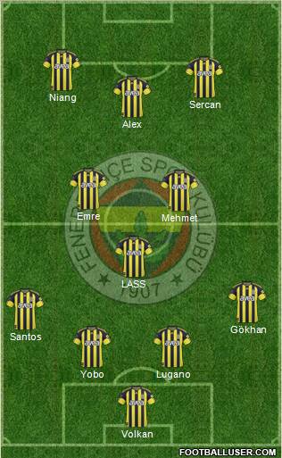 Fenerbahçe SK Formation 2011