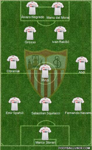 Sevilla F.C., S.A.D. Formation 2011