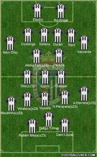 C.D. Badajoz S.A.D. football formation