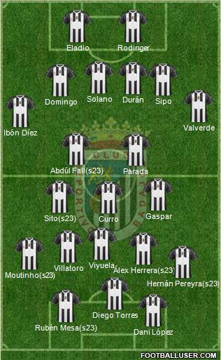 C.D. Badajoz S.A.D. football formation