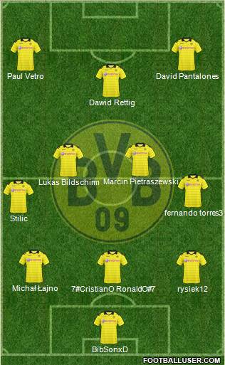 Borussia Dortmund Formation 2011