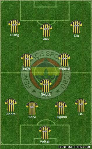 Fenerbahçe SK Formation 2011