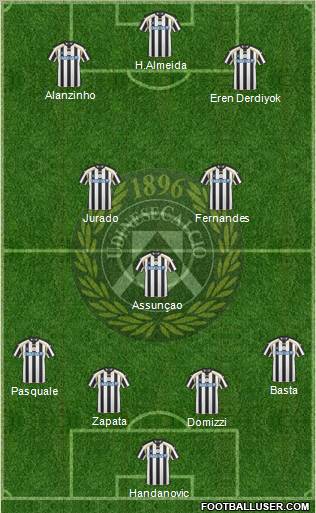 Udinese Formation 2011