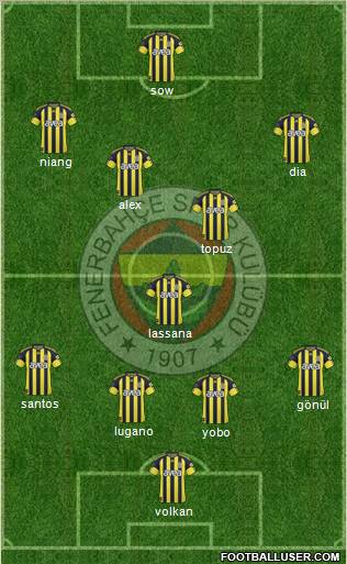 Fenerbahçe SK Formation 2011
