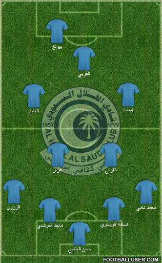 Al-Hilal (KSA) Formation 2011